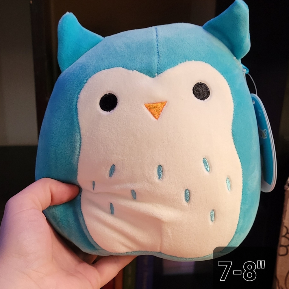 NWT 7-8" Winston the Owl Squishmallow Plush Kellytoy Original Squad